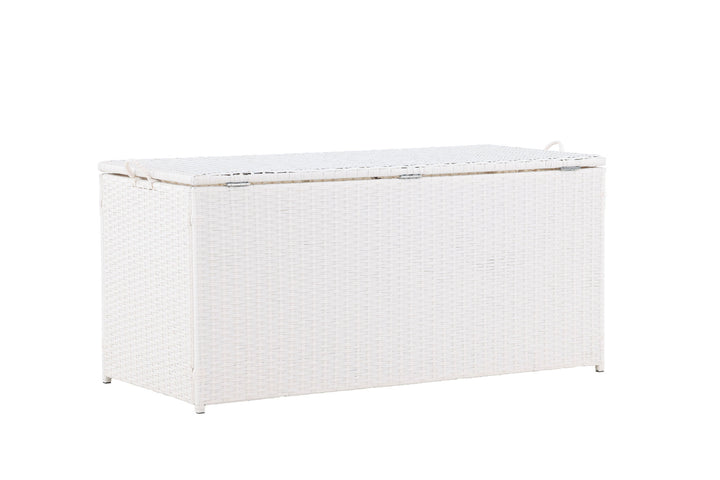 Venture Home London Cushionbox - White / White  Rattan