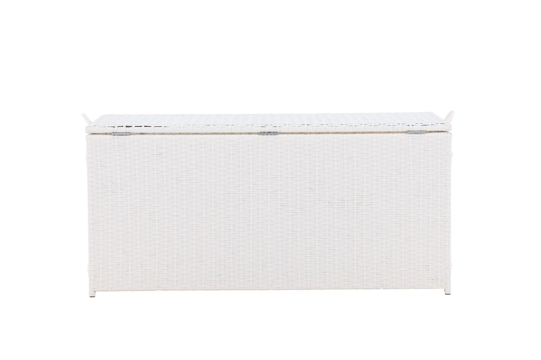Venture Home London Cushionbox - White / White  Rattan