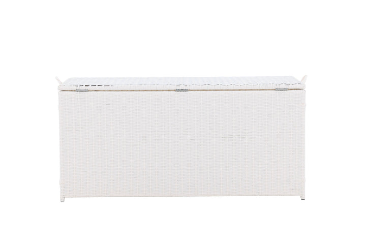 Venture Home London Cushionbox - White / White  Rattan