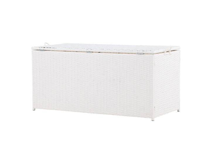 Venture Home London Cushionbox - White / White  Rattan