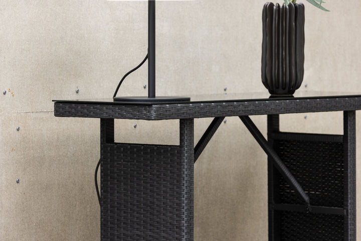 Venture Home Padova Side Table - Black