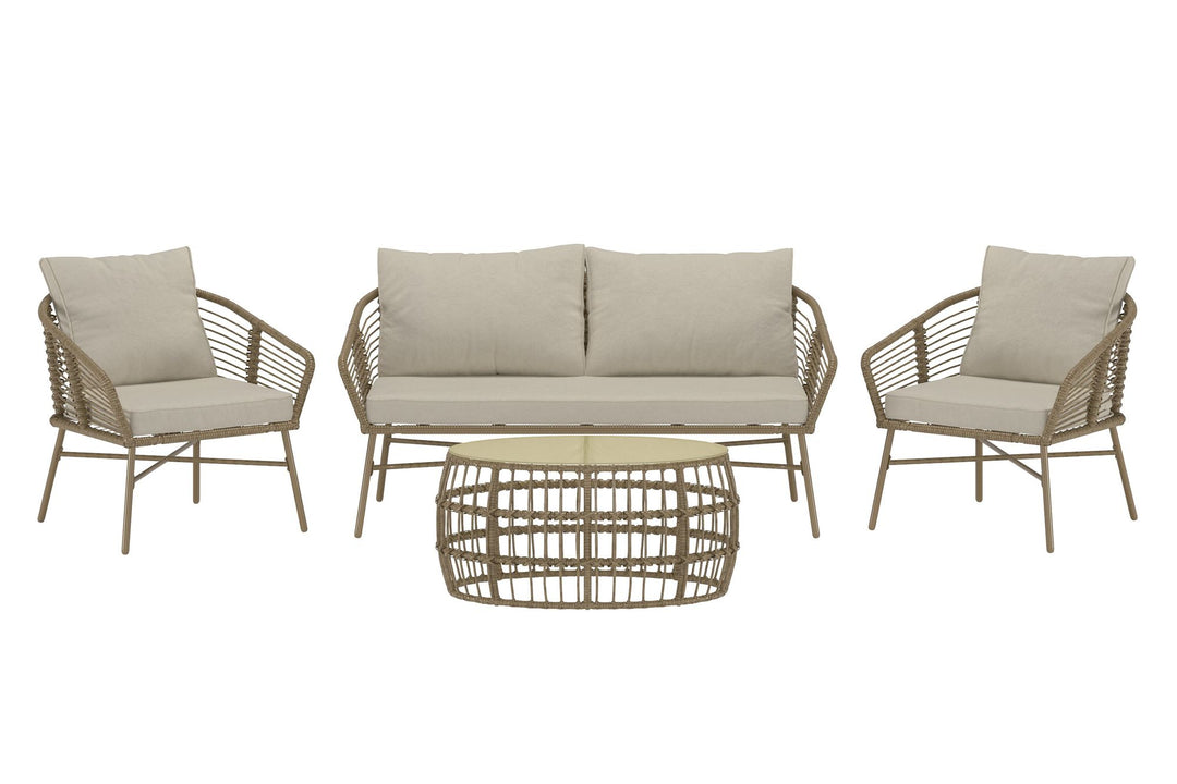 Venture Home Lipari sofasæt - brun flet / beige hynde