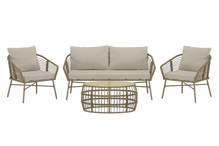 Venture Home Lipari sofasæt - brun flet / beige hynde