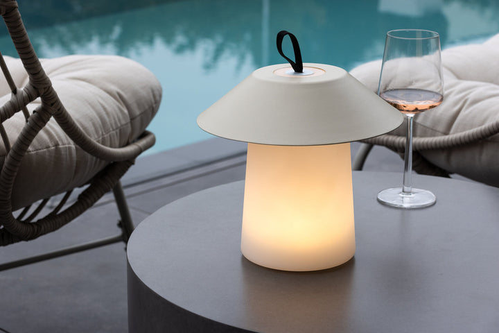 Venture Home Rubu Table Lamp ø24*26cm - Beige/white /