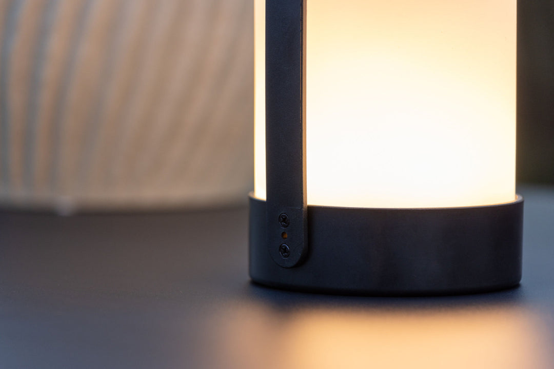 Venture Home Fern Table Lamp ø12*22cm - Black/white /