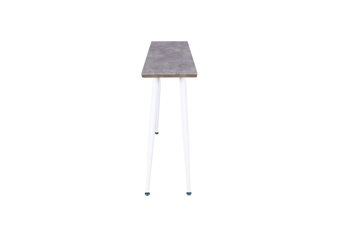 Venture Home Edge Side Table - White / concrete-look
