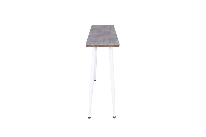 Venture Home Edge Side Table - White / concrete-look