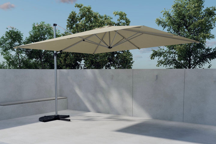Venture Home Ita udendørsskærm - sølvfarvet aluminium / beige
