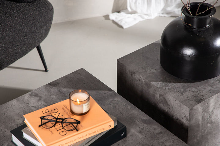 Venture Home York High Sofa Table - Grey / Marble look MDF +York Low Sofa Table - Grey / Marble look MDF _1