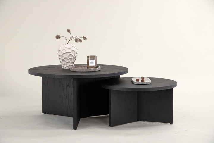 Venture Home Saltö Small Sofa Table - Black / Wood +Saltö Large Sofa Table - Black / Wood _1