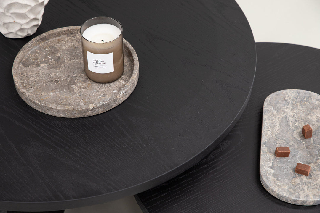 Venture Home Saltö Small Sofa Table - Black / Wood +Saltö Large Sofa Table - Black / Wood _1