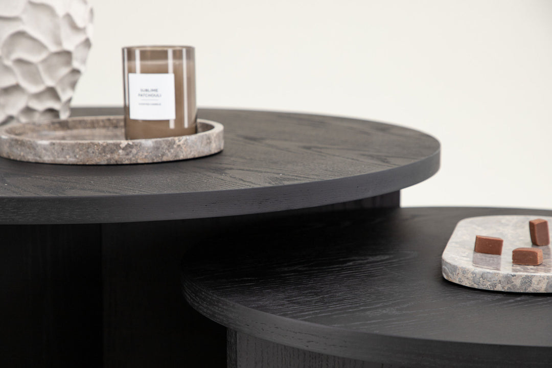 Venture Home Saltö Small Sofa Table - Black / Wood +Saltö Large Sofa Table - Black / Wood _1