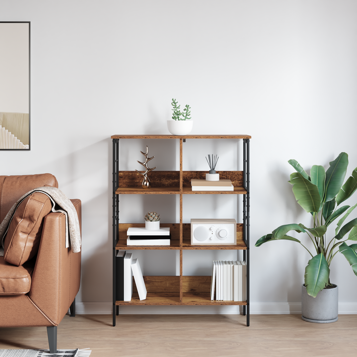 Bogreol Gammelt træ 82 x 32 x 112 cm Konstrueret træ