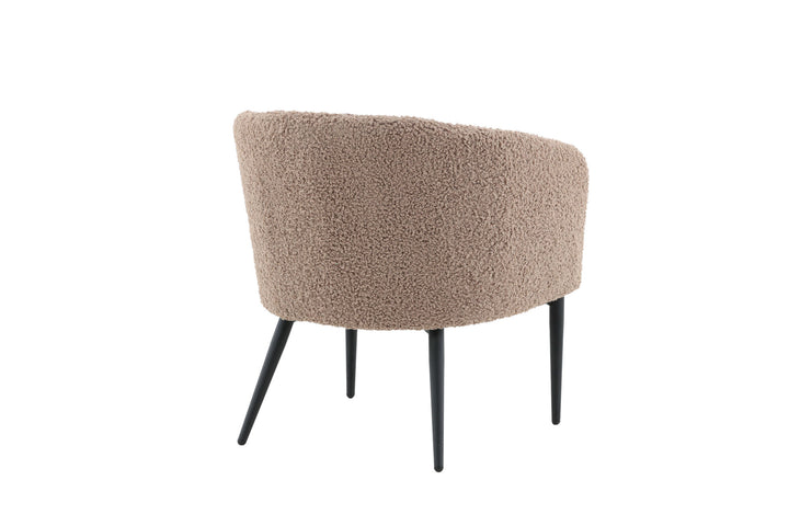 Venture Home Fluffy Single Sofa - Black / Brown Teddy