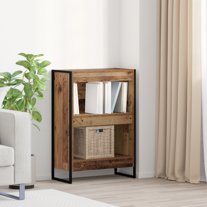 Bogskab Gammelt træ 60 x 30 x 86,5 cm Konstrueret træ