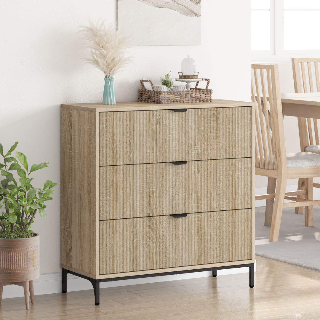 Sideboard Sonoma eg 79,5 x 33 x 82 cm Konstrueret træ
