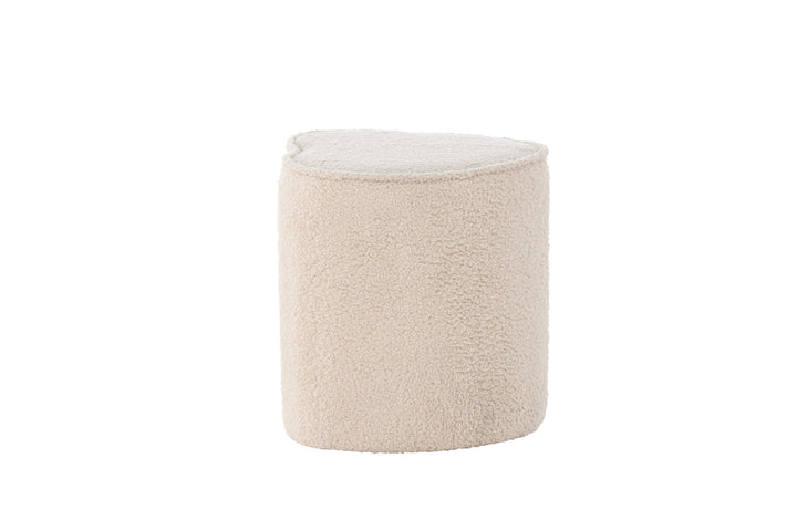 Venture Home Heart Kids Pouf Pouf - Beige / Teddy FSC 100%