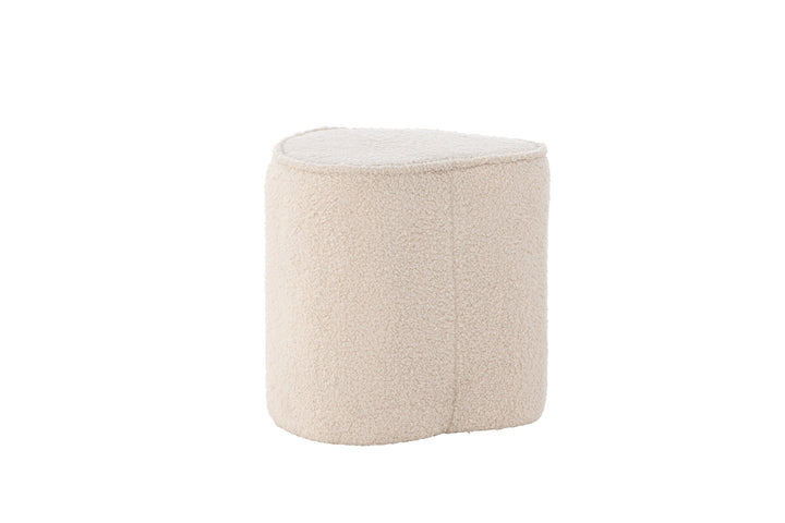 Venture Home Heart Kids Pouf Pouf - Beige / Teddy FSC 100%
