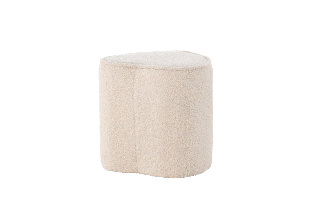 Venture Home Heart Kids Pouf Pouf - Beige / Teddy FSC 100%