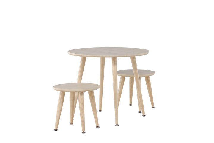 Venture Home Kids Table Set Table Set - Whitewash / MDF FSC 100%