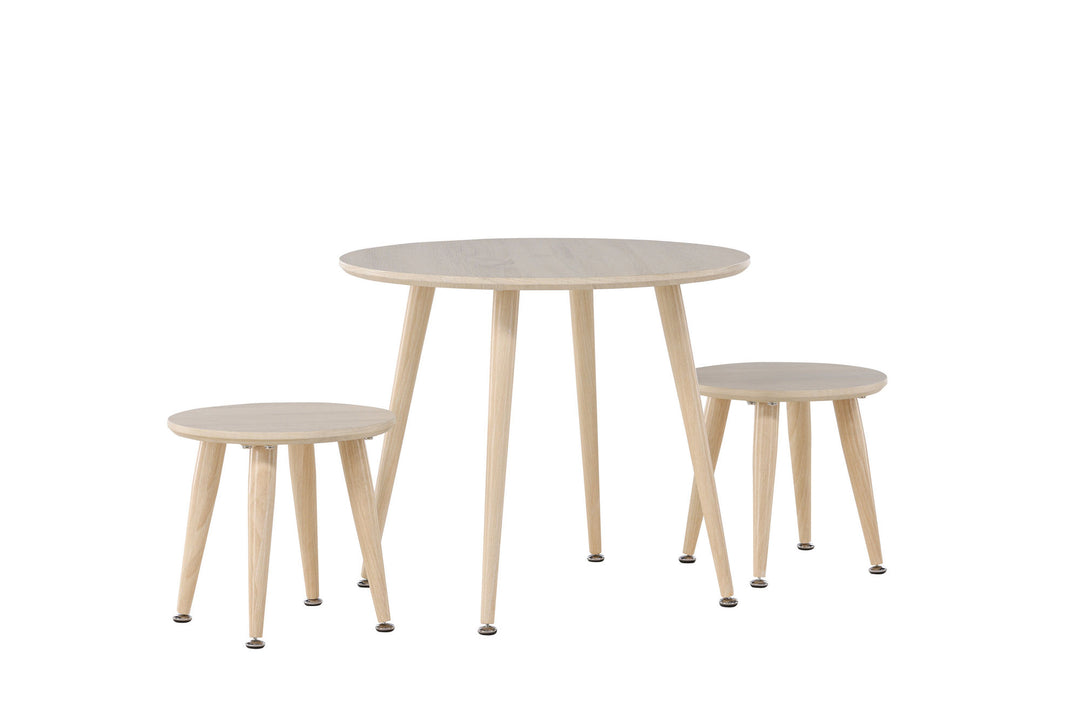 Venture Home Kids Table Set Table Set - Whitewash / MDF FSC 100%