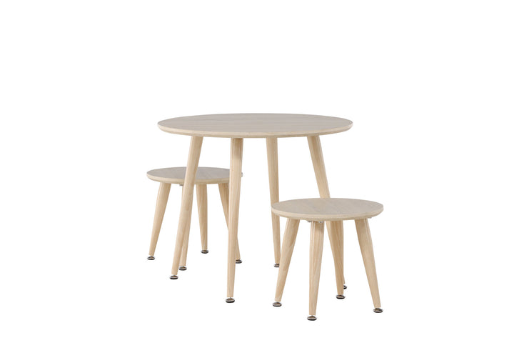 Venture Home Kids Table Set Table Set - Whitewash / MDF FSC 100%