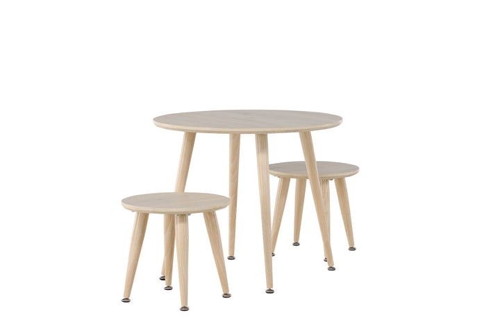 Venture Home Kids Table Set Table Set - Whitewash / MDF FSC 100%