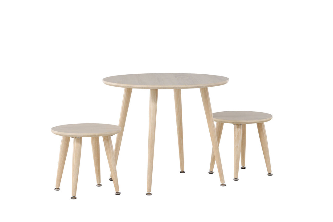 Venture Home Kids Table Set Table Set - Whitewash / MDF FSC 100%