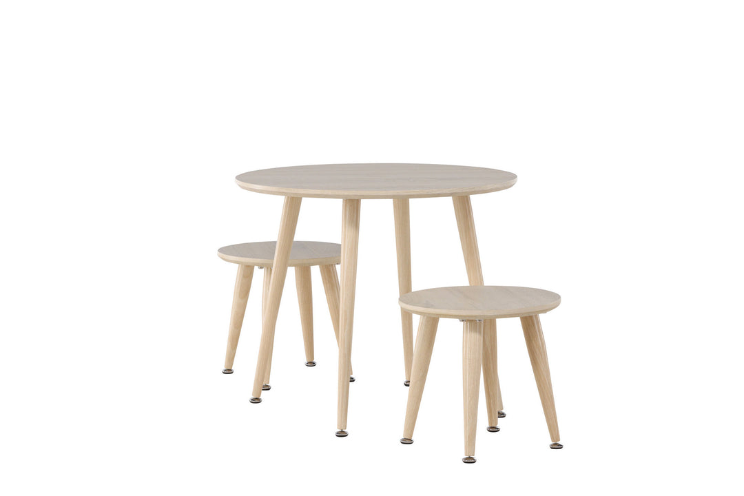 Venture Home Kids Table Set Table Set - Whitewash / MDF FSC 100%