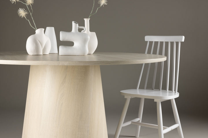 Venture Home Lanzo  Dining Table ⌀120 - Whitewash /