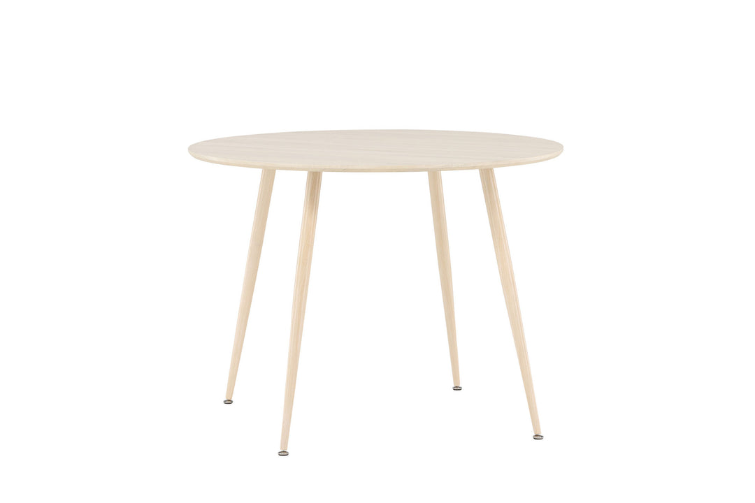 Venture Home Plaza Dining Table ⌀100 - Whitewash /