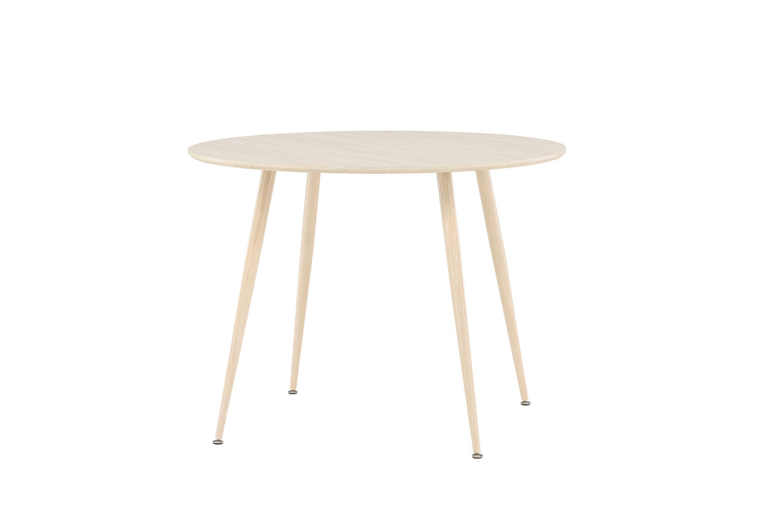 Venture Home Plaza Dining Table ⌀100 - Whitewash /
