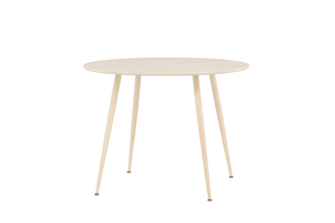 Venture Home Plaza Dining Table ⌀100 - Whitewash /