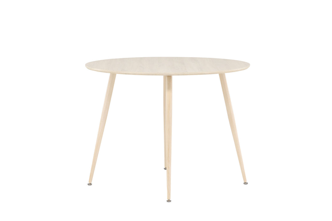 Venture Home Plaza Dining Table ⌀100 - Whitewash /