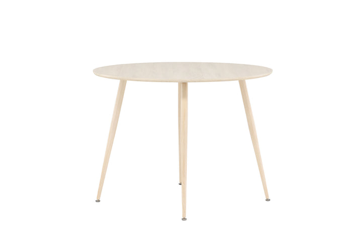 Venture Home Plaza Dining Table ⌀100 - Whitewash /