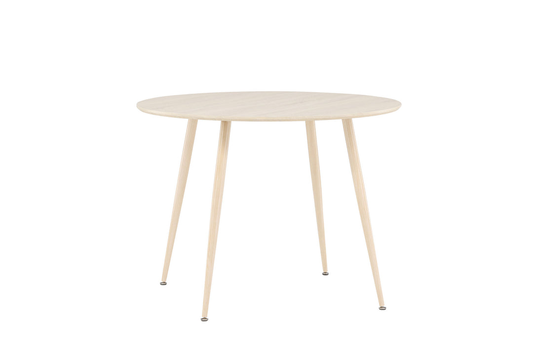 Venture Home Plaza Dining Table ⌀100 - Whitewash /