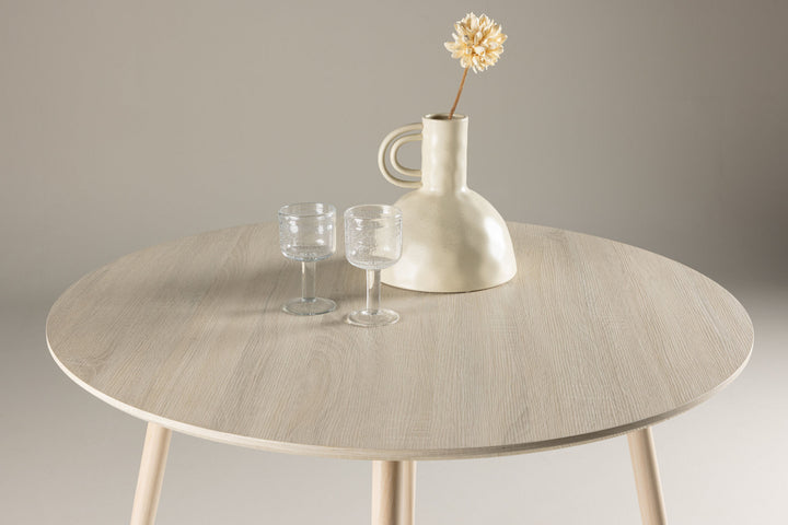 Venture Home Plaza Dining Table ⌀100 - Whitewash /