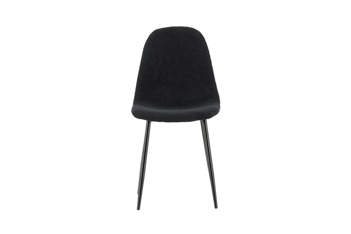 Venture Home Polar Dining Chair 2-pack - Black  / Black Teddy / FSC 100%