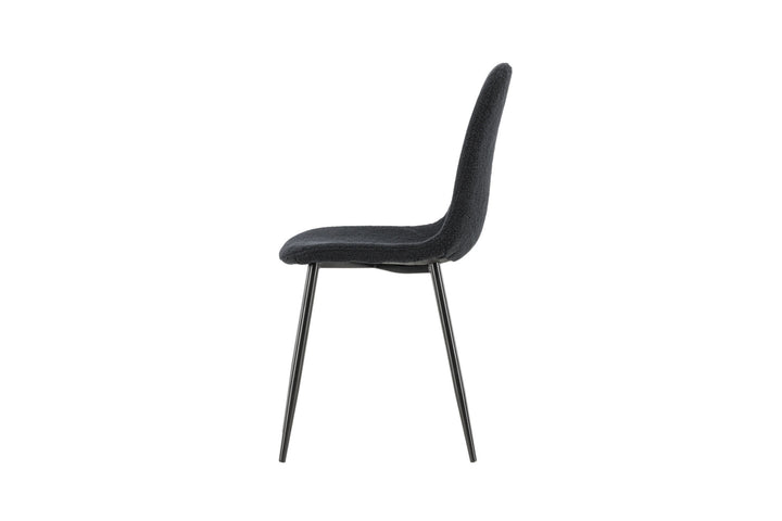 Venture Home Polar Dining Chair 2-pack - Black  / Black Teddy / FSC 100%