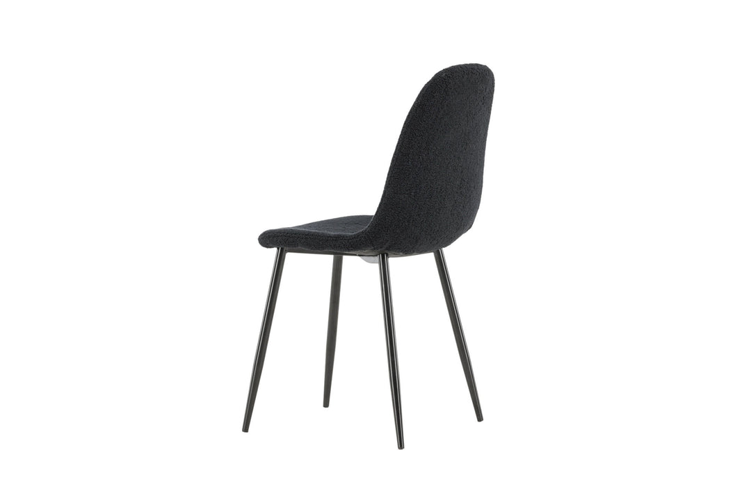 Venture Home Polar Dining Chair 2-pack - Black  / Black Teddy / FSC 100%