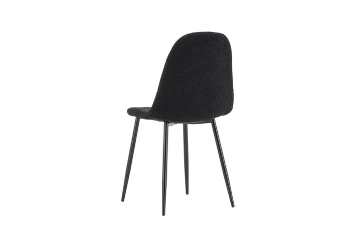 Venture Home Polar Dining Chair 2-pack - Black  / Black Teddy / FSC 100%
