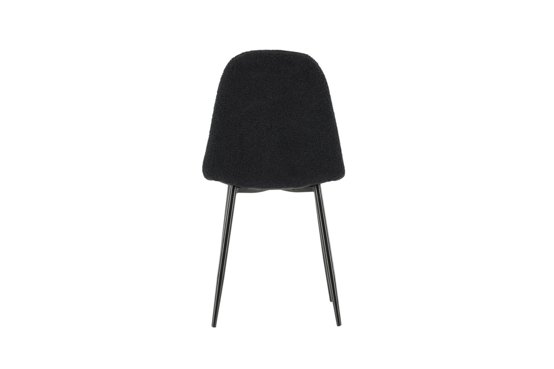 Venture Home Polar Dining Chair 2-pack - Black  / Black Teddy / FSC 100%