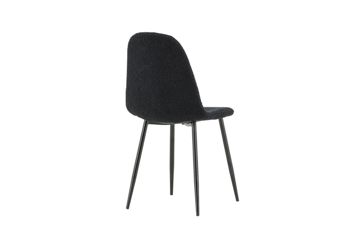Venture Home Polar Dining Chair 2-pack - Black  / Black Teddy / FSC 100%