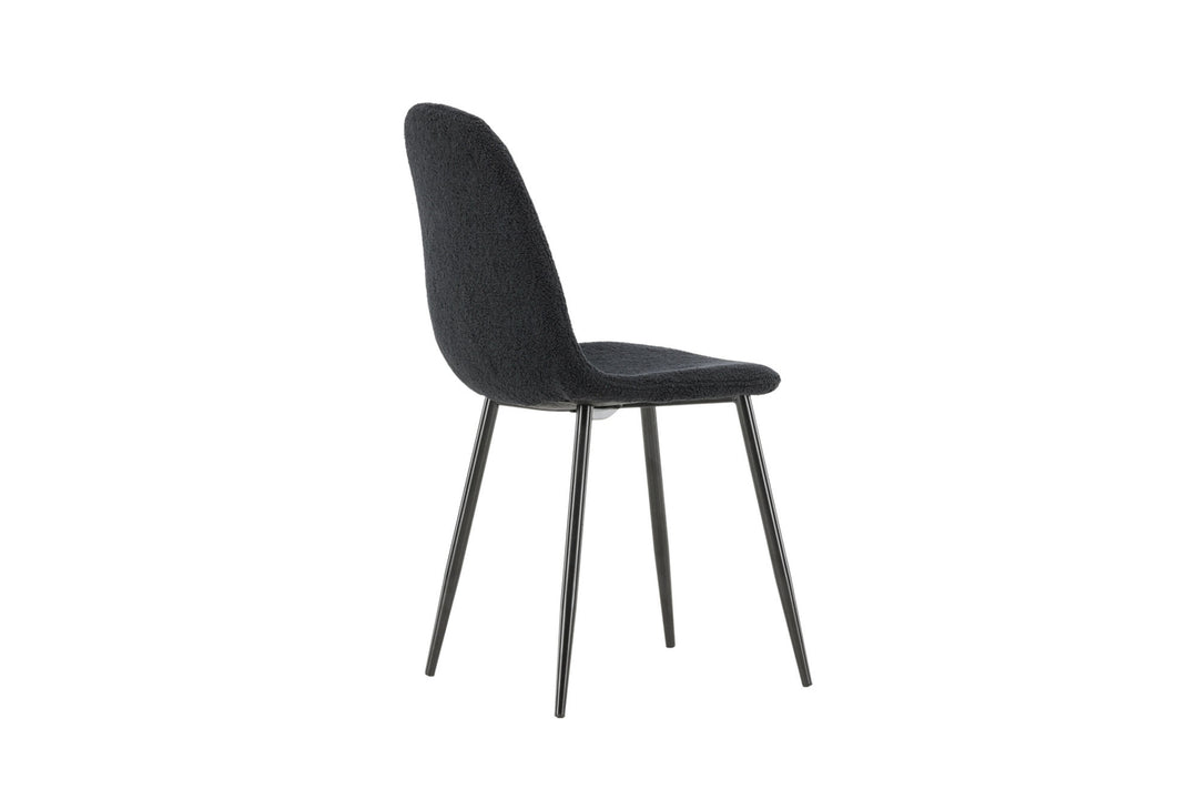 Venture Home Polar Dining Chair 2-pack - Black  / Black Teddy / FSC 100%