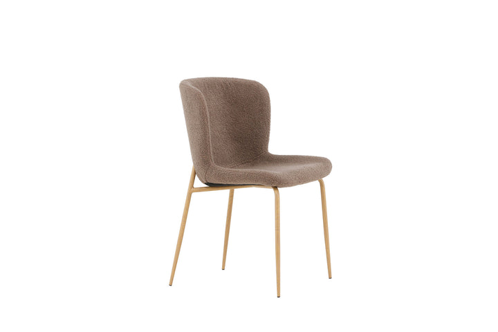 Venture Home Modesto Dining Chair 2-pack - Mocca /  Brown boucle