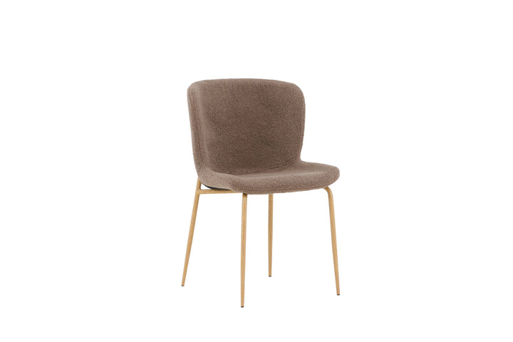 Venture Home Modesto Dining Chair 2-pack - Mocca /  Brown boucle