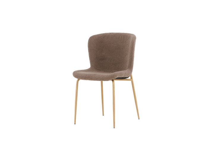 Venture Home Modesto Dining Chair 2-pack - Mocca /  Brown boucle