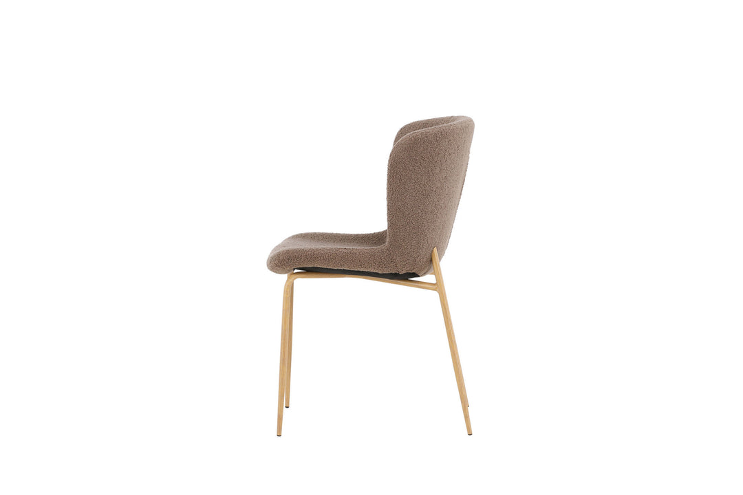 Venture Home Modesto Dining Chair 2-pack - Mocca /  Brown boucle