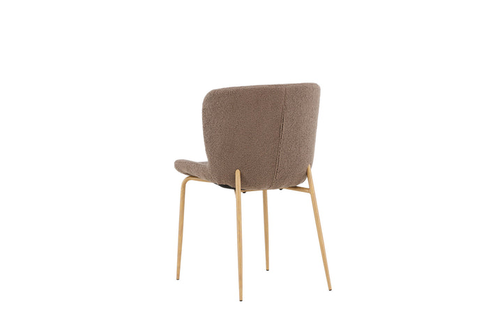 Venture Home Modesto Dining Chair 2-pack - Mocca /  Brown boucle