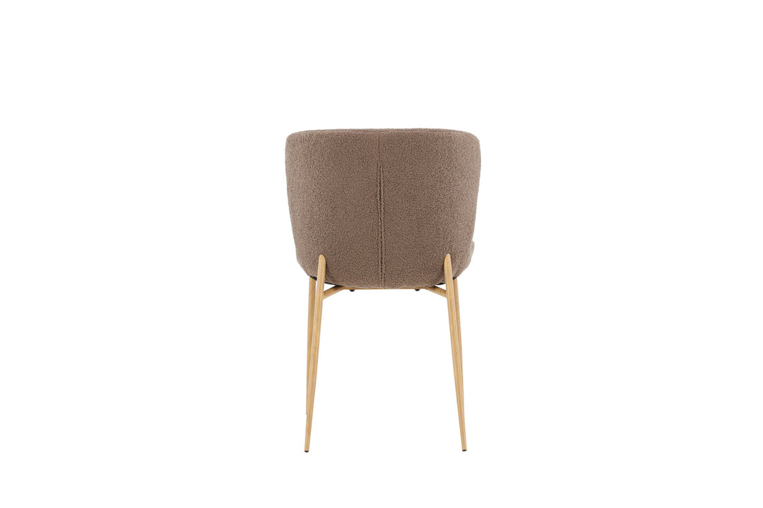 Venture Home Modesto Dining Chair 2-pack - Mocca /  Brown boucle